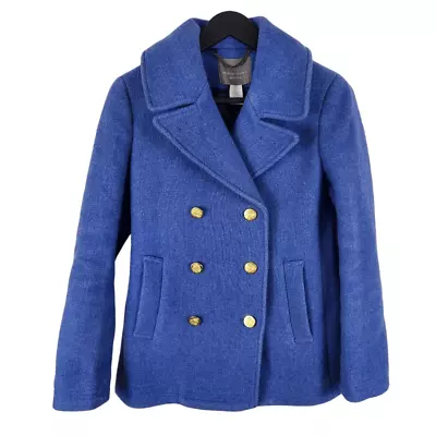 J. Crew Cobalt Blue Wool Majesty Peacoat Size:0 • $89