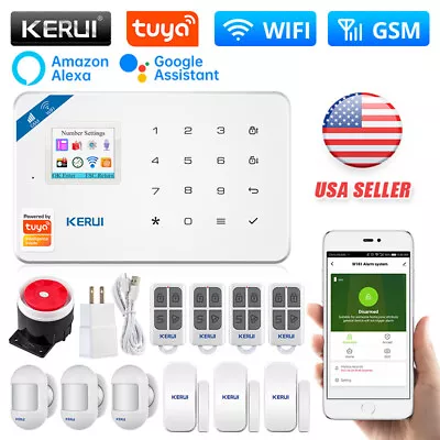KERUI WiFi Smart Home Alarm System Burglar Security Wireless App Remote Control • $18.79
