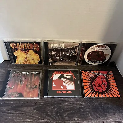 Metal CD Lot Pantera Metallica Slayer Anthrax Thrash • $34.99