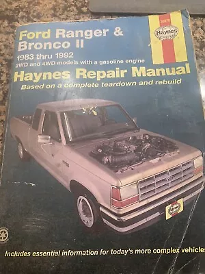 Ford Ranger & Bronco II '83'92 Haynes Repair Manual 36070 • $9.50