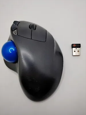 Logitech M570 Wireless Trackball Mouse With Dongle Missing Back Cover Tested • $14