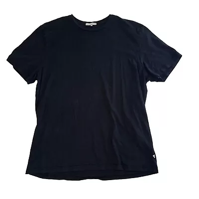 James Perse Standard Black Crew Neck Short Sleeve T-shirt Mens 2 Medium • $29.99