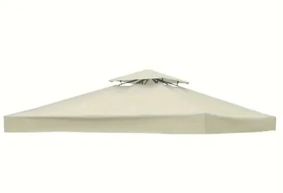 Beige 3x3 Mimosa Gazebo Cover Replacement CANOPY ONLY -Silver Under • $110
