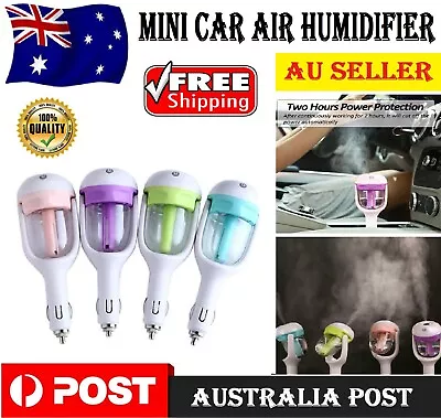 Car Aroma Diffuser Ultrasonic Air Humidifier Purifier Essential Oil Mist Mini AU • $21.49