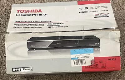 * NEW * (Open Box) TOSHIBA DR430 DVD ( Player / Recorder ) W/ 1080p Upconversion • $400