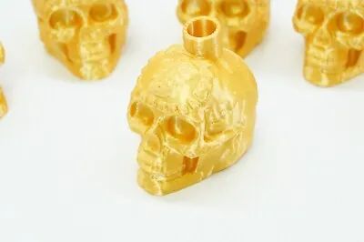 Mayan Death Whistle RARE GOLD Skull !VERY LOUD! *Aztec Made In USA* Scary 3D 1pc • $4.95