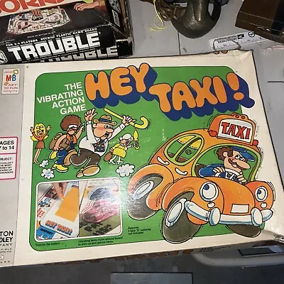 Vintage 1975 HEY TAXI! Vibrating Action Game By Milton Bradley - Complete - • $22.49