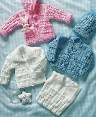 0143 Baby Outfit DK 12-22  - Vintage Knitting Pattern Reprint • £3.49