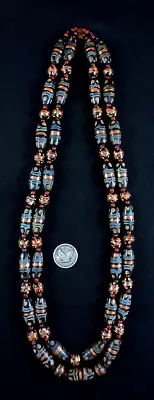 Antique Trade Beads -Venetian “Pulled Feather” • $229