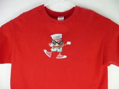 $12.50 • Buy Krispy Kreme T Shirt Red Short Sleeve Doughnut Casual Unisex Large