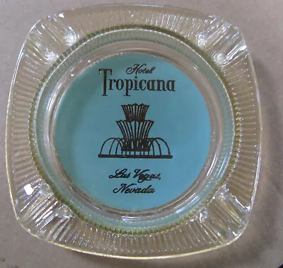 Vintage Glass Tropicana Las Vegas Casino Ashtray  With Blue Fountain • $7.45