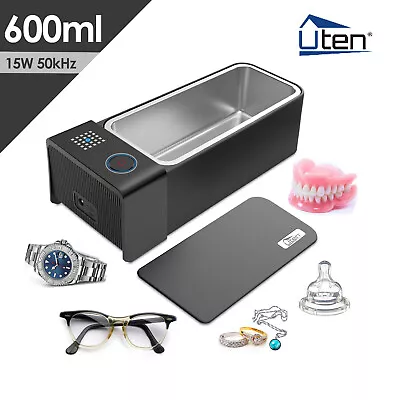 Ultrasonic Cleaner 600ml Low Noise Wash Machine For Cleaning Eyeglasses Jewelry • $43.69