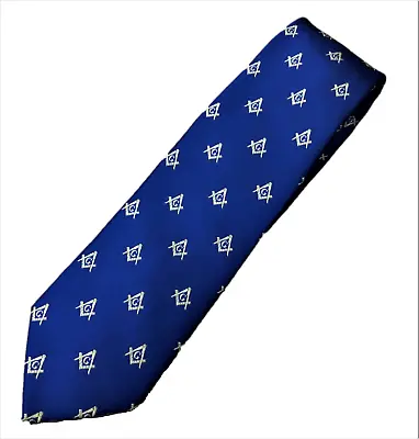 £5.90 • Buy Masonic Tie Royal Blue Compass Lodge Suit Gift Gift Free Mason