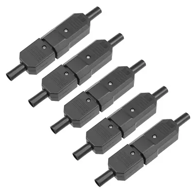 5 Pair AC250V 10A 3P Panel Mount IEC320 C14 Power Socket C13 Adapter Connector • £13.54