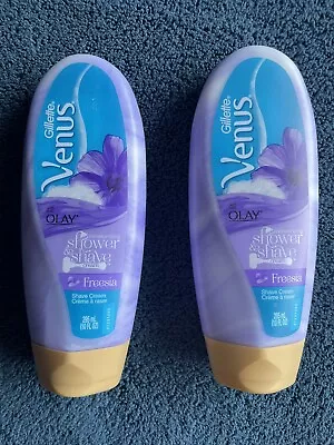 *NEW* (2) Gillette Venus Olay Moisturizing Shower & Shave Cream Freesia 10oz • $32