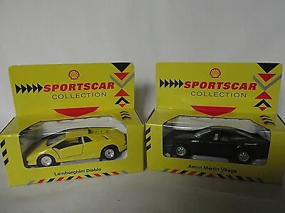 NEW Shell Sportscar Collection Aston Martin Virage  & Lamborghini Diablo  • $12.38