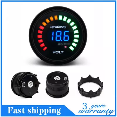 2'' 52mm Digital Analog LED Electronic Auto Car Voltage Gauge Volt Meter Smoked • $21.53