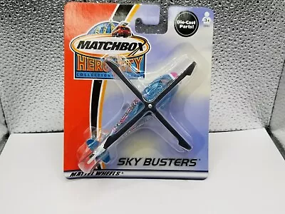 2002 MATCHBOX HERO CITY  SKY BUSTERS Rescue Helicopter  • $9
