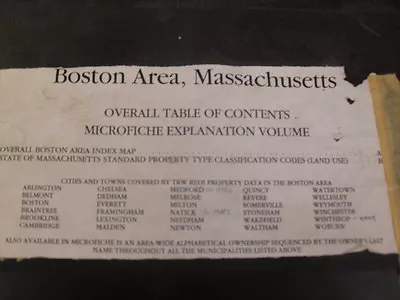 TRW REDI Property Land Survey Data Microfiche Reader Boston Area - USA History   • $295