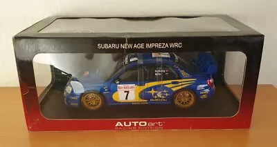 1:18 AUTOART Subaru Impreza WRC New Age 2003 Monte Carlo #7 Solberg Mills 80391 • $442.14