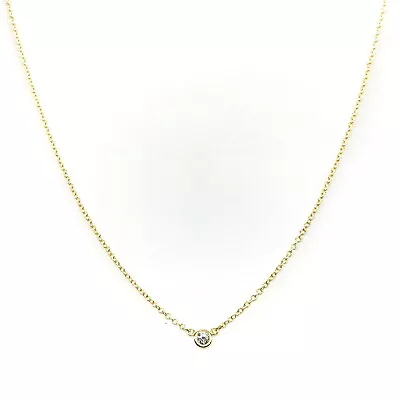 Tiffany And Co. Necklace  By The Yard Peretti Diamond Yellow Gold 1316855 • $0.99