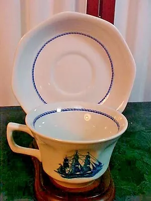 $10 • Buy Wedgwood Georgetown Collection American Clipper Decorative Cup & Saucer