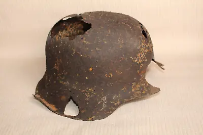 Original German Helmet M42 Battle Damage WWII WW2 World War 2 From KURLAND • $45