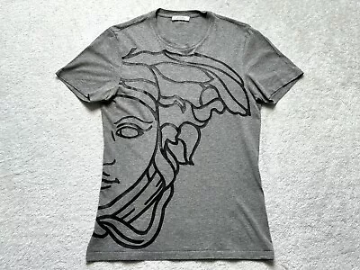 Genuine Authentic Grey Versace Medusa T-Shirt Size Extra Small • $37.30