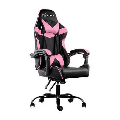 $155.49 • Buy Artiss Gaming Office Chair Computer Chairs Work Seat Racing Recliner Pink