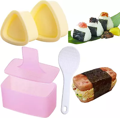 Musubi Onigiri Mould 3 PCS Rice Ball Mould Mold Maker Kit Sushi Mould Rice • £10.87
