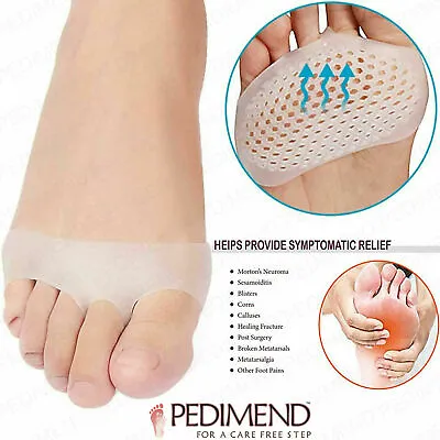 PEDIMEND Ball Of Foot Cushion Metatarsal Foot Pads Mortons Neuroma Pain Relief • £5.35