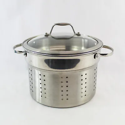 Lot Of 2 Cookware 1 Steamer Insert With Handles 1 Glass Lid 9 Inch Diameter • $24.69