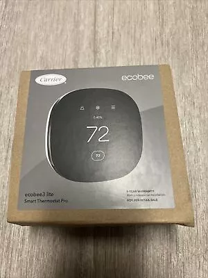 Ecobee3 Lite Smart Thermostat - Black (EB-STATE3LT-02) With Wiring Base  • $45