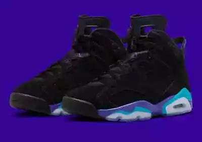 Nike Air Jordan 6 Retro 'Aqua' Black Concord Aquatone CT8529-004 Men's Sizes New • $189.97