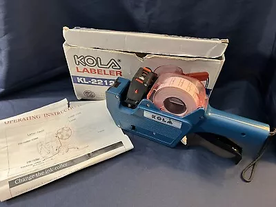 Vintage KOLA KL-2212  8 Digits Price Pricing Tag Label Gun Labeler • $29.95