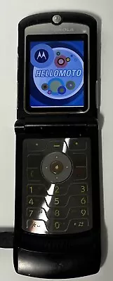 Motorola RAZR V3 - 5.5 MB - Black (Cingular Wireless) Phone Powers On For Parts • $8