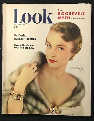 LOOK MAGAZINE - Oct 25 1949 - HITLER'S YACHT / Maurer / Levi Jackson - Yale • $14.99