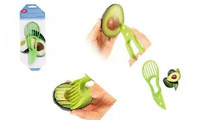 Tala Avocado Slicer Peel Stone Remove Slice Cutter Toast Mango Papaya Tool 3 In1 • £5.49