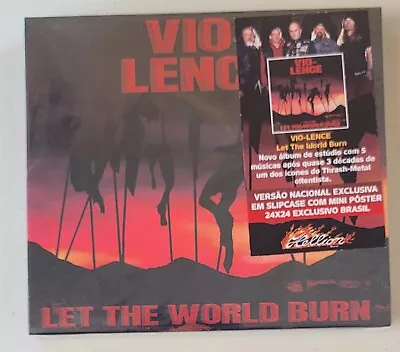 Vio-Lence Let The World Burn CD New Brazil Press Slipcase • $15.29