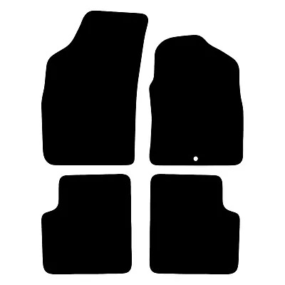 For Fiat 500 2008 To 2012 Tailored Black Car Floor Mats Carpets 4pc With 1 Clip • £13.99