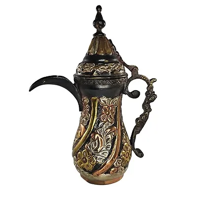 Vintage Middle Eastern Dallah Arabic Copper Coffee Pot • $99
