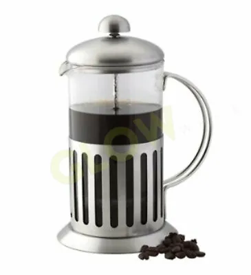 Classic Cafetiere 350ml Ground Coffee French Press Glass Pot Plunger Cup Mug • £10.95