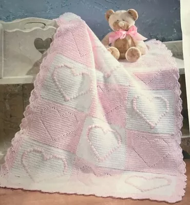 Complete Mary Maxim Exclusive Crochet Kit Heart's Blanket 5947N Needlecraft • $29.99