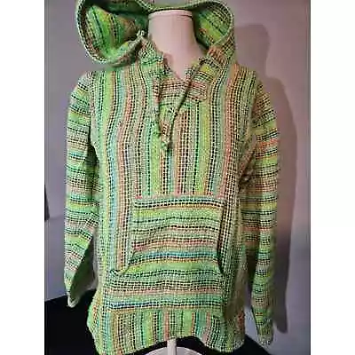 Mexican Baja Woven Jacket/Hoodie - Medium  • $25