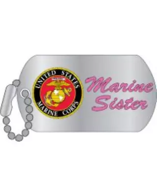 US Marine Corp SISTER Pin DOG TAG STYLE • $6.84