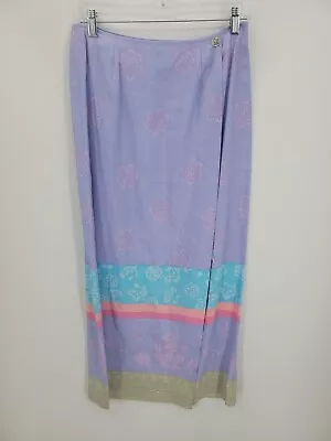 Sigrid Olsen Skirt Womens 8 Colorful Stripe Linen Maxi Pencil Straight • $25.33