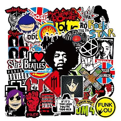 Punk Music Heavy Metal Bands Rock Stickers Band Laptop Phone Bumper Car Lot Bike • $10.49