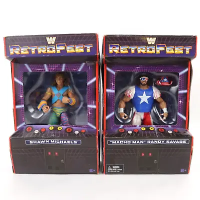 WWE RetroFest Macho Man Randy Savage & Shawn Michaels Wrestling Elite Figures • $49.97