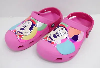 Crocs J3 Pink Chid Girls Disney Minnie Mouse • $13.99