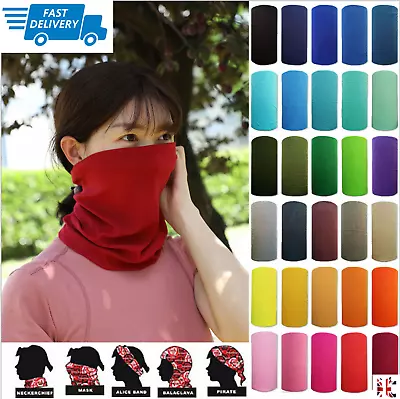 Snood Neck Warmer Scarf - 18 Colours • £2.19